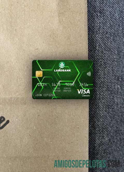 Filipinas Land Bank das Filipinas Visa Classic Card Photolook Front exemplo real